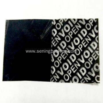 black non Transfer Tamper Evident Printing Material